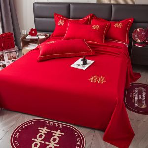 Suxuan | Bride Red New Wedding Bed Sheet