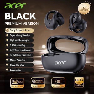 Acer Ohr555 Wireless Bluetooth Headset Ear-Clip Design Hifi High-Definition Noise Reduction Comfortable to Wear Sports Running Fitness Mobile Phone Tablet Notebook Multi-Device Compatible