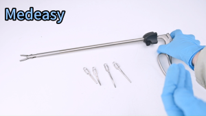Reusable Laparoscopic Instrument 10mm Bulldog Clips Applicator