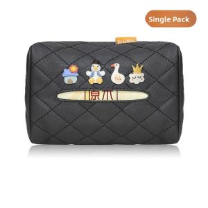 Cute High-end Car Mounted Tissue Box Leather Hanging Bag Car Interior Decoration Accessories Automobile Tissue Holder