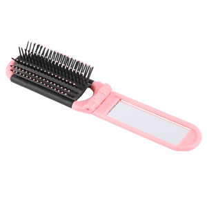 Plastic Folding Comb Portable Makeup Mirror Comb Foldable Massag Girls Bang Practical Convenient Carry On Bag Comb