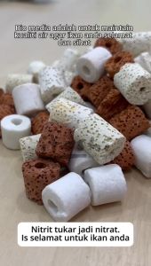 ITOSHI 3 IN 1 Bio Ring Fish Bio Media Aquarium Water Treatment Golden Fish Arowana Guppy KOI