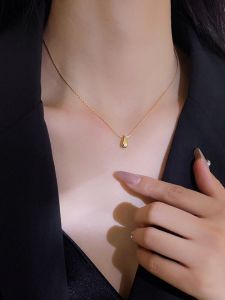Vòng Cổ Thép Titan Mặt Dây Chuyền Hình Giọt Nước Nhỏ Không Phai Màu Đơn Giản Choker Cá Tính Cảm Giác Sang Trọng Nhẹ Trang Sức Thời Trang Độc Đáo