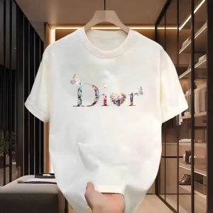 2026 Womens Simple Print Casual T-shirt Harajuku Y2k Luxury T-shirt Womens Retro Fashion Cotton Jumper T-shirt Ins