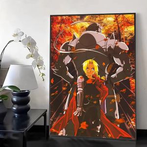 Bandai | DIY Diamond Painting Fullmetal Alchemi Anime Mosaic Handmade Artwork Full Round/Square Diamonds Gift Home Decor