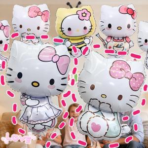 4pcs Hello Kitty Balloon Childrens Happy Birthday Party Decoration Kawaii Anime Figure Balloons Cute Cartoon Party Supplies