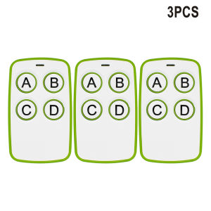 3pcs Multi Frequency 280-868MHz Garage Door Remote Control Universal 4 in 1 433.92 Gate Handheld Transmitter Opener Keychain