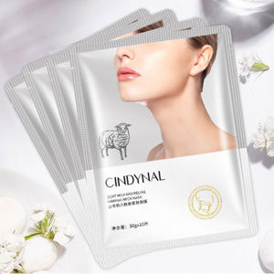 1/2Pcs Goat Milk Hexapeptide Neck Mask Anti-Wrinkle Whitening Collagen Firming Anti-aging Mask Beauty Moisturizing Neck Skin Care
