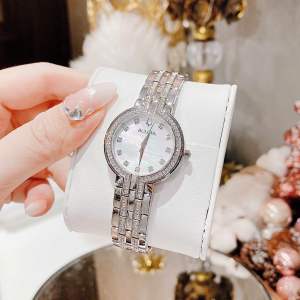 Đồng Hồ Nữ Bulova 96X148 Quartz Size 30 Tone Silver Swarovski