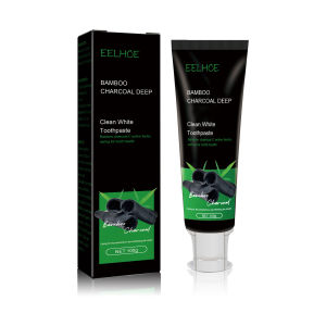 Eelhoe Bamboo Charcoal Black Toothpaste Deep Clean Mint Flavor Health Care Breath Teeth Whitening Beauty Bad Stains Deep Clean Mint Flavor Teeth Whitening Bad Breath Stains Care Beauty Health Maquiagem