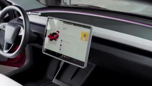 LUCKEASY | Ốp Bảo Vệ Màn Hình Trung Tâm Bằng Silicon Cho Tesla Model 3/Y 2024-2025 Tương Thích Với Khung Bảo Vệ Màn Hình Highland 2024