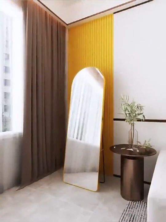 HD Full Body Mirror with Stand 155/160cm WallMounted Vertical DualUse