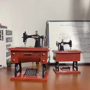 Retro Ornamental Sewing Machine Eight-Tone Box