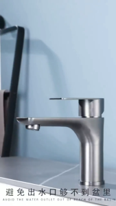 SOLID Premium Stainless Steel Basin Mixer Faucet Bathroom Sink Tap Vanity Wash Basin Rust Resistant Heavy Duty