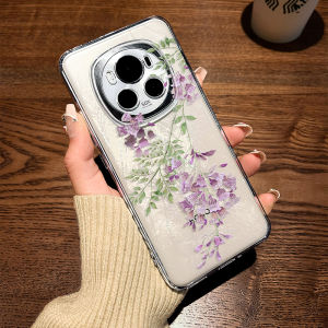 Magic Purple Wisteria Phone Case for Honor Magic8/7 6/5 Transparent Beautiful Soft Shell pro Creative Summer Anti-Fall High-End Full Cover Lens Protection