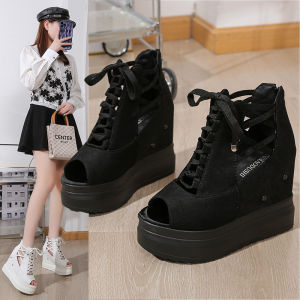 2023 Hàng Mới Về Nữ Xăng đan đế xuồng quai trên giày cao gót Dép 12cm miệng cá Đế Cỡ 34-39