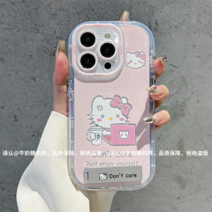 Cartoon Hello Kitty for Iphone14 Phone Case Vivos15 Silicone Huawei P60 All-Inclusive Xiaomi 13 Womens Redmi K70 Feather Shell Opporeno12 Internet Celebrity Glory 100 Phone Case