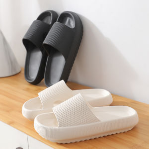 Advantage Blue Couple Slippers for Summer with Extra High Soft Sole Anti-Slip Indoor Bedroom Slippers for Men and Women