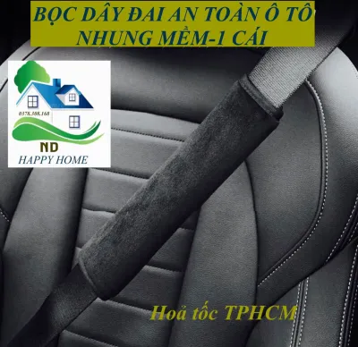 ĐỆM BỌC DÂY ĐAI AN TOÀN Ô TÔ -1 cáiChất liệu nhung mềm