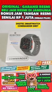 DIGITEC ORIGINAL SMARTWATCH PRIA DIGITEC COMMANDER GREY - MEN - Rubber - GREY - JAMDUNIA / JAM DUNIA JD18 # JAM TANGAN PRIA JAM TANGAN SMARTWATCH JAM PRIA JAM TANGAN ANTI AIR $ DIGITEC COMMANDER JAM TANGAN DIGITAL S003