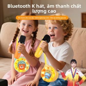 Bộ Loa Di Động Bluetooth Wireless Karaoke Microphone Đồ Chơi Âm Nhạc Cho Trẻ Em Bộ Âm Thanh Gia Đình Để Hát
