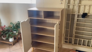 Flexidesignx Shoe Rack Soft Close White 2 Door Shoe Cabinet Storage Organizer – ORICIA