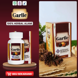 Black Garlic Kapsul 100% Original Ekstrak Bawang Putih Hitam Bergaransi Resmi BPOM & Halal MUI