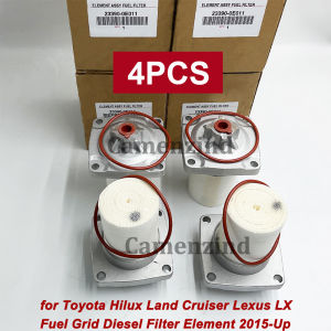 4Pcs Fuel Filter OEM 23390-0E010 23390-0E011 233900E010 for Hilux Land Cruiser Lexus LX Fuel Grid Diesel Filter Element 2015-UP