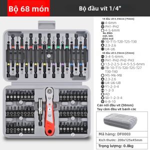 FENGHONGTAO | Bộ Đầu Vít Thép Crom Vanadium