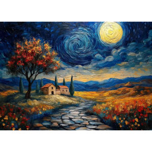 Wildflowers Woodland Jigsaw Puzzle 500/1000/1200/2000PCS Paper Puzzle Vintage Nature Scene Relaxing Game Home Decor Gift