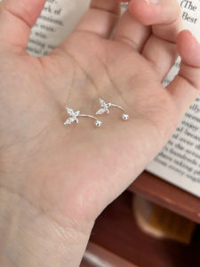 YICAN | Two-Wear Butterfly Zircon Earrings New 2026 Model Ear Care S925 Sterling Silver