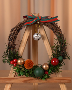 【Local Seller】DIY Christmas Wreath Vintage Style Preserved Flower Christmas Decor & Door Wreath