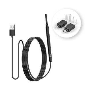 Ear Cleaning Endoscope Camera Micro USB TYPE-C Ear Spoon 5.5MM 3.9MM 3in1 Visual Ear Picker Ear Spoon 6LEDs For Android Phone PC