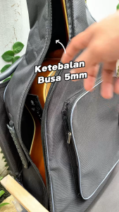 Tas Gitar Akustik Jumbo Ransel - Busa 5mm Tebal & Kuat | Anti Air