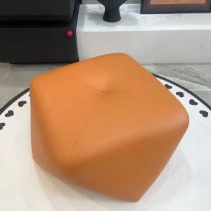 Modern Minimalist Creative Octagonal Small Stool Home Living Room Sofa Footrest Shoe Changing Stool Leather Finish Furniture