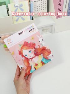 Bộ Tô Màu Nước 12 Màu Dành Cho Trẻ Em Với Các Khối Màu Sắc Tố Và Bút Nhúng Cho Các Hoạt Động Nghệ Thuật Sáng Tạo