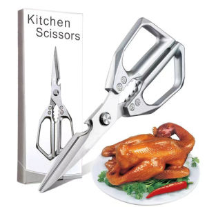 Multi-Purpose Kitchen Scissors Ultra Sharp Heavy-Duty Cooking Shears Stainless Steel & Dishwasher Safe - For Meat Chicken