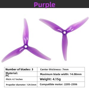 Competitive Racing FPV Drone Propellers 5 Inch