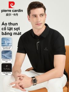 Pierre Cardin | Áo Polo Tay Ngắn Lụa Băng Thoáng Khí