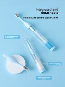 ETRAVEL | Folding Travel Toothbrush and Toothpaste Set Antibacterial Soft Bristles for Adults and Children