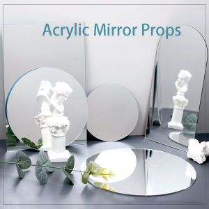 Tenwish Ins Photo Props Acrylic Mirror Reflection Board Reflector Photography Props Shooting Background Ornaments Posing Props