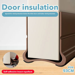 SIMLIFE Door Bottom Seal Strip Weather Strip Under Door Draft Stopper Thicker Anti-Cold Gap Blocker Sealing Strip 门缝底密封条