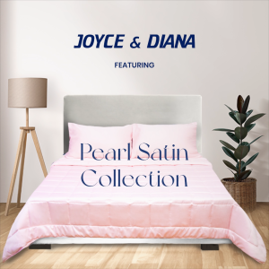 [Pearl Satin Pillowcase only] Joyce & Diana Pearl Satin 2PCS Pillowcase - Satin Soft Silky Luxurious Pillowcase (Queen/King)