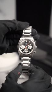 Jam Tangan Pria Casio Edifice Chronograph EFB-730D-1A Black Dial Silver Stainless Steel Strap