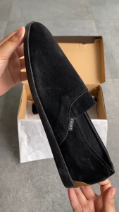 KHANS - Micron Black Sepatu Slip On Formal Casual Pria Kulit Kerja Resmi Kuliah Kondangan