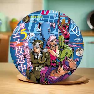 Anime JoJo Bizarre Adventure 58mm Cute Anime Figure Icon Badge Handmade Tinplate Brooch for Backpack Clothes Chest Ornament