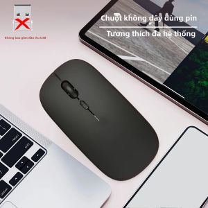 Chuột Không Dây Bluetooth Im Lặng Chuột Máy Tính Quang Học Cho Máy Tính Xách Tay iPad Máy Tính Bảng Samsung Chuột Đa Năng Không Ồn Ào Với 1600 Dpi