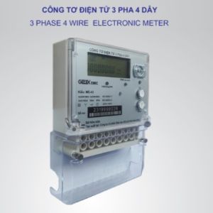 Công tơ điện tử 3 pha 1 biểu giá giá trực tiếp 100A emic Me43