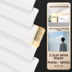 Indoor Wide Easy-Install Aluminum Louvered Blinds