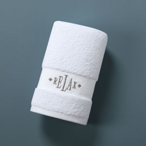 Hilton Hotel 100% Cotton Towel Mens Little Face Towel New Pure Cotton Long-Staple Cotton Bath Square Towel Water-Absorbing Quick-Drying